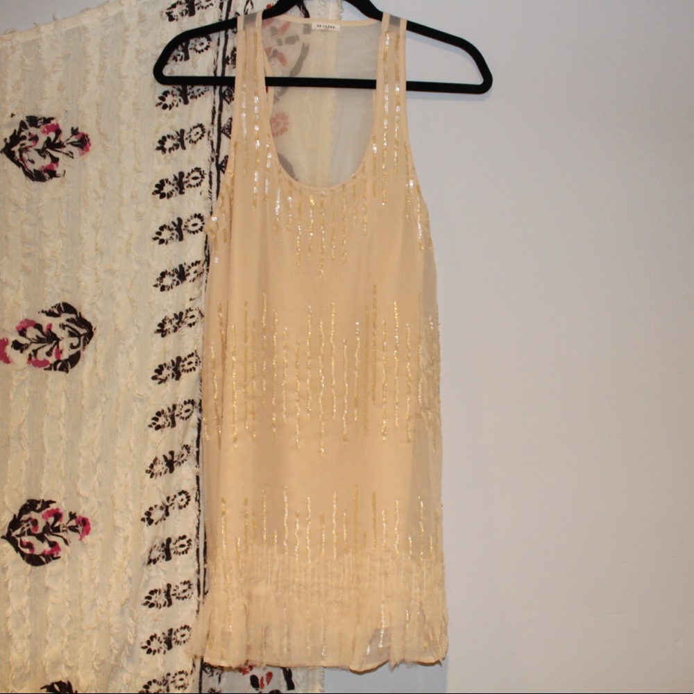 Subtle peach Sequin Dress